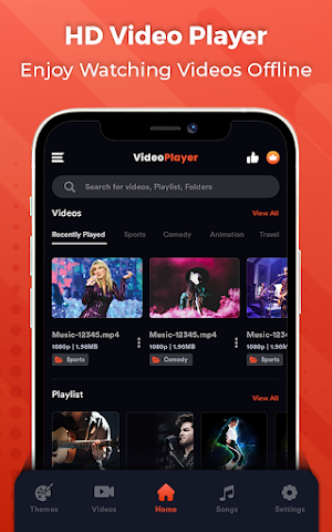 Video Player 2021 - HD Media Player Screenshot 0