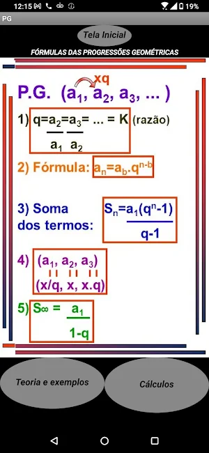 PG & Análise Combinatória Screenshot 1