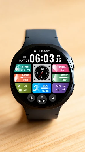 Small Clock Widget ZKin Watch Screenshot 1