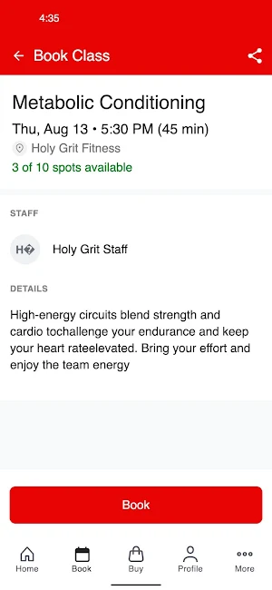 Holy Grit Fitness Screenshot 2