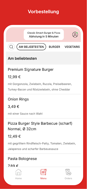 Classic Smash Burger & Pizza Screenshot 1