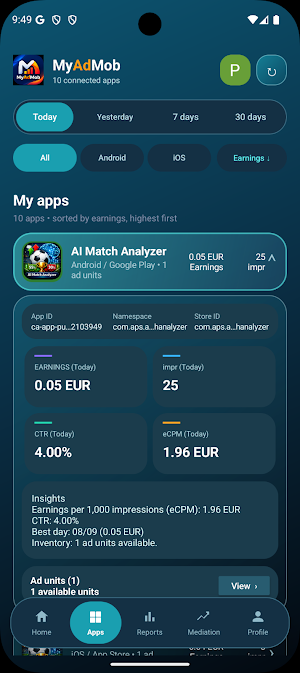 MyAdMob Screenshot 3
