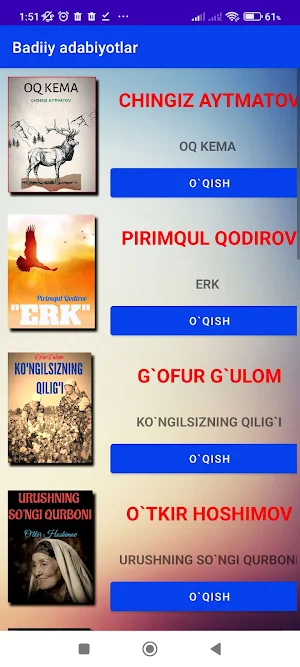 Badiiy adabiyot Screenshot 3