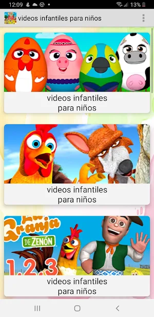 videos infantiles para niños sin internet Screenshot 0