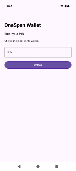 OneSpan Wallet Screenshot 0