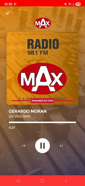 RADIO MAX ECUADOR Screenshot 2