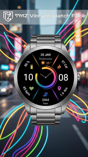 Watch Face Color Digital TMZ Screenshot 0