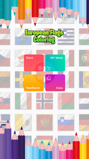 Europe : Coloring Flags Screenshot 0
