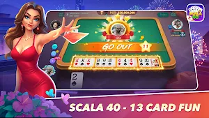 Scala 40: Italy Rummy ZingPlay Screenshot 1