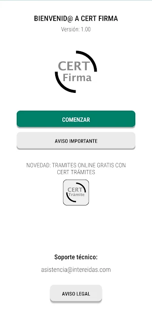 CERT Firma Screenshot 0