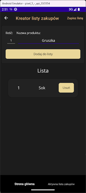 ShoppingList - Lista zakupów Screenshot 1