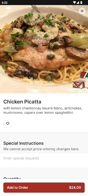 Saza Serious Italian Food Screenshot 2