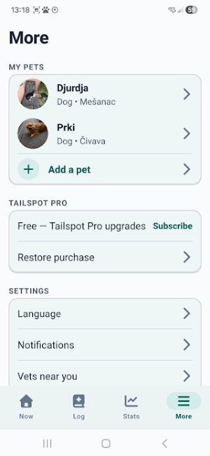 Tailspot: Pet Health Diary Screenshot 3