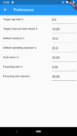 Easy Cap Rate Calculator Screenshot 1