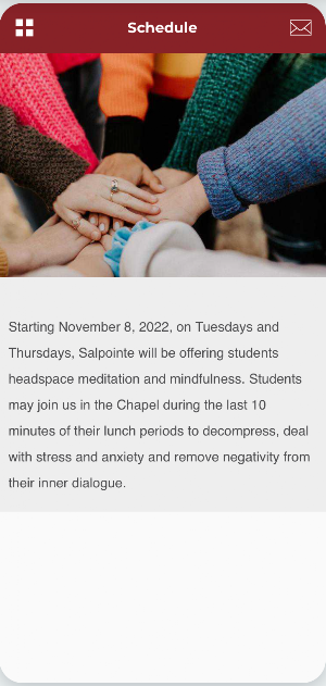 Salpointe Wellness Program Screenshot 2
