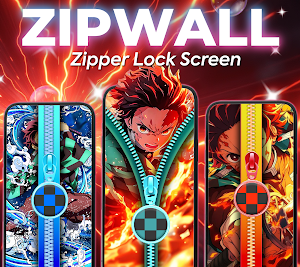 ZipWall : Zipper Lock Screen Screenshot 0