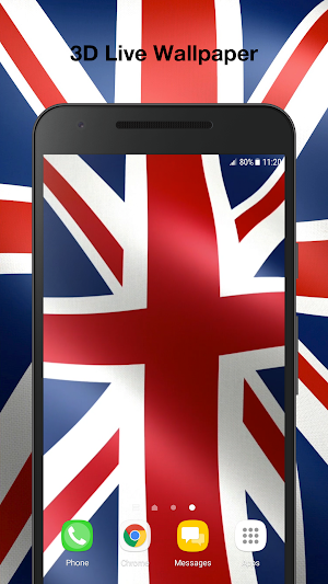 British Flag Live Wallpaper Screenshot 0