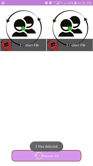 Restore Deleted Contacts Screenshot 1