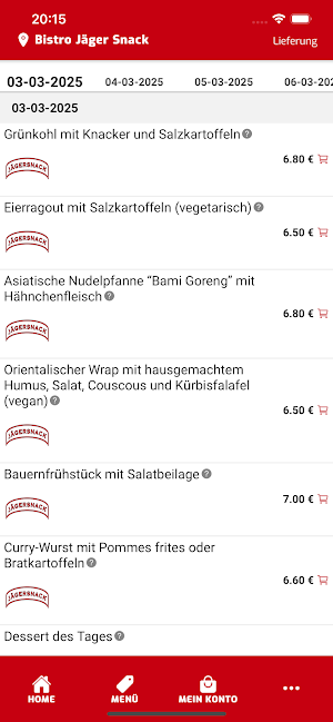 Bistro Jäger Snack Screenshot 1