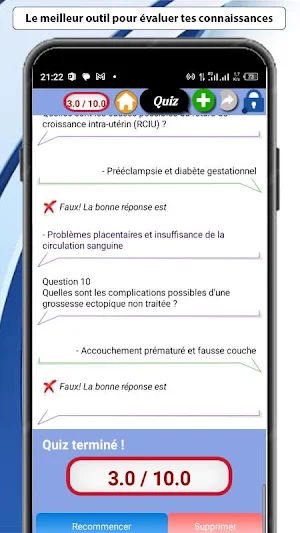Quiz en Obstétrique Screenshot 1