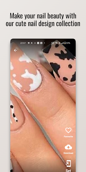 Cow Print Craze Nail Design Screenshot 3