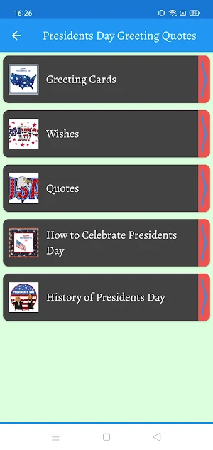 Presidents Day: Quotes Wishes Screenshot 1