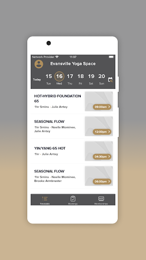 Evansville Yoga Space Screenshot 1