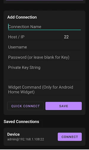 MrigaSSH: SSH Client, Terminal Screenshot 3