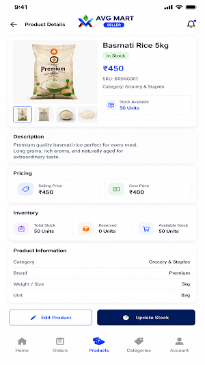 Avg Mart Seller Screenshot 3