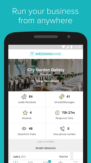 WeddingWire for Business Screenshot 3