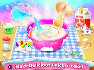 Unicorn Cake Maker🦄🎂: Baking Games For Girls Screenshot 1