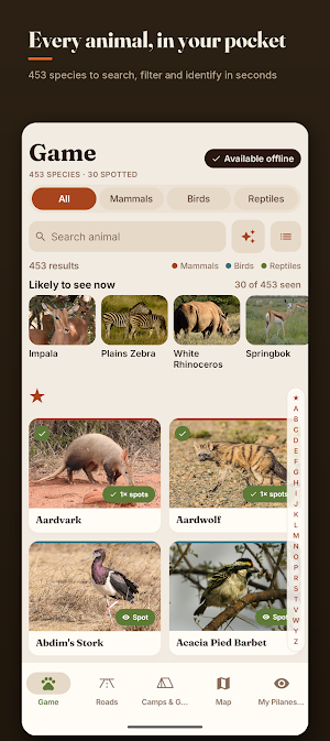 Pilanesberg Safari Guide Screenshot 1