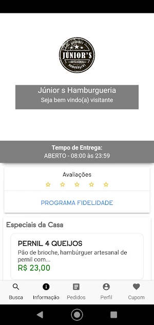 Junior Hamburgueria Screenshot 0