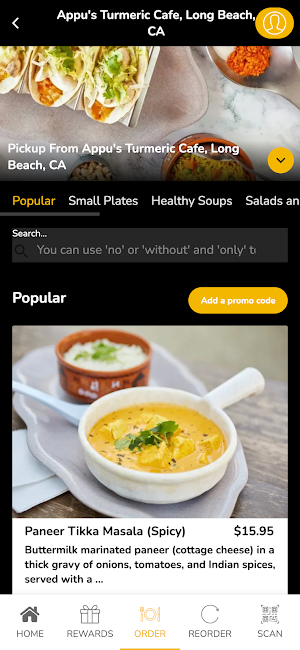 Appu's Turmeric Cafe Screenshot 2