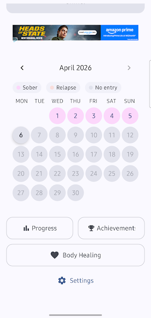 Sobryx - Sobriety Tracker Screenshot 1