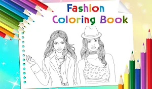 Fashion Coloring Book - Girls Drawing screenshot 5