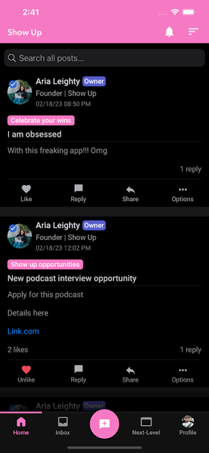 Show Up Screenshot 1