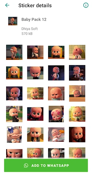 Cute Baby Stickers Screenshot 2