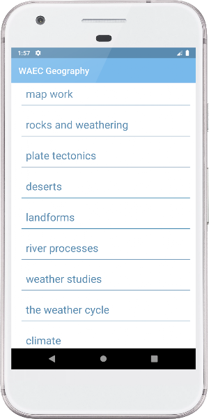 WAEC Geography Revision Screenshot 1