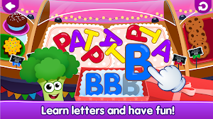 Funny Food ABC games for toddlers and babies Screenshot 1