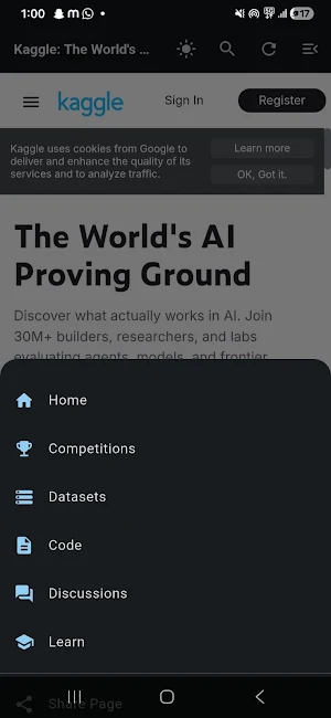 Kagggle App Screenshot 2