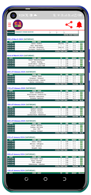 Correct Score :- Sure Odds. Screenshot 3