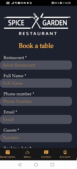 SpiceGarden Restaurant Screenshot 2