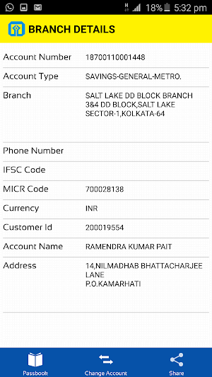 UCO mPassbook Screenshot 2
