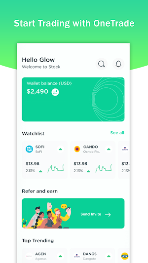 OneTrade : Online Trading Screenshot 0