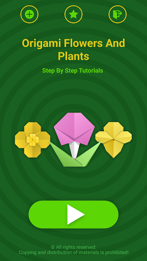 Origami Flowers and Plants Screenshot 1