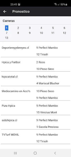 Pronósticos hipodromos de chile Screenshot 1