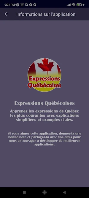 Expressions Québécoises Screenshot 1