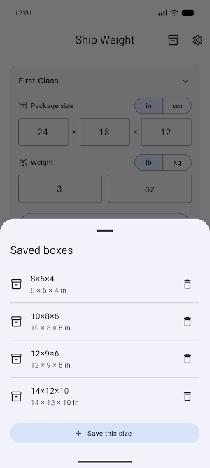 Ship Weight Calculator Screenshot 3