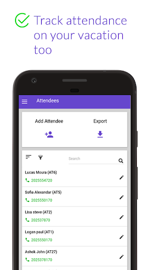 Checkin - Attendance tracker with QR / GPS Screenshot 1